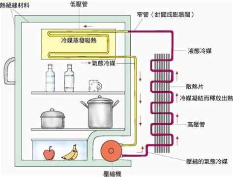 冰箱運作原理|冰箱